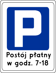 znak parkowania wrocław